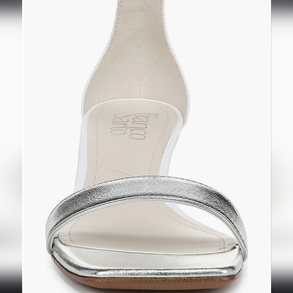 Silver Wedge Sandals - Picture 3 of 11